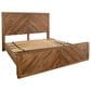 Fallridge Balam 4-Piece Queen Platform Bedroom Set in Natural Teak, , large