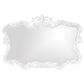 Howard Elliott Talida Mirror in Glossy White Laquer, , large