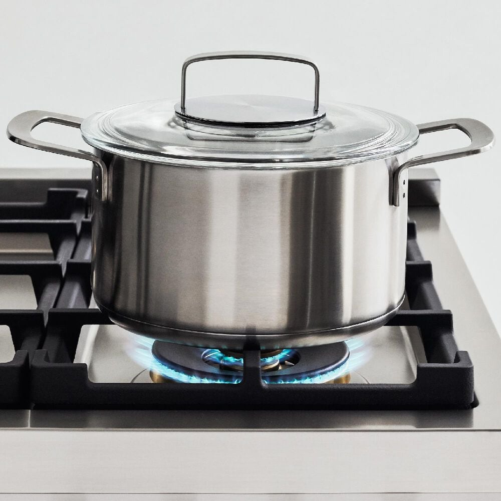 Bertazzoni Heritage Series 48" All-Gas Range with 6 Brass Burner in Nero Matte and Gold, , large