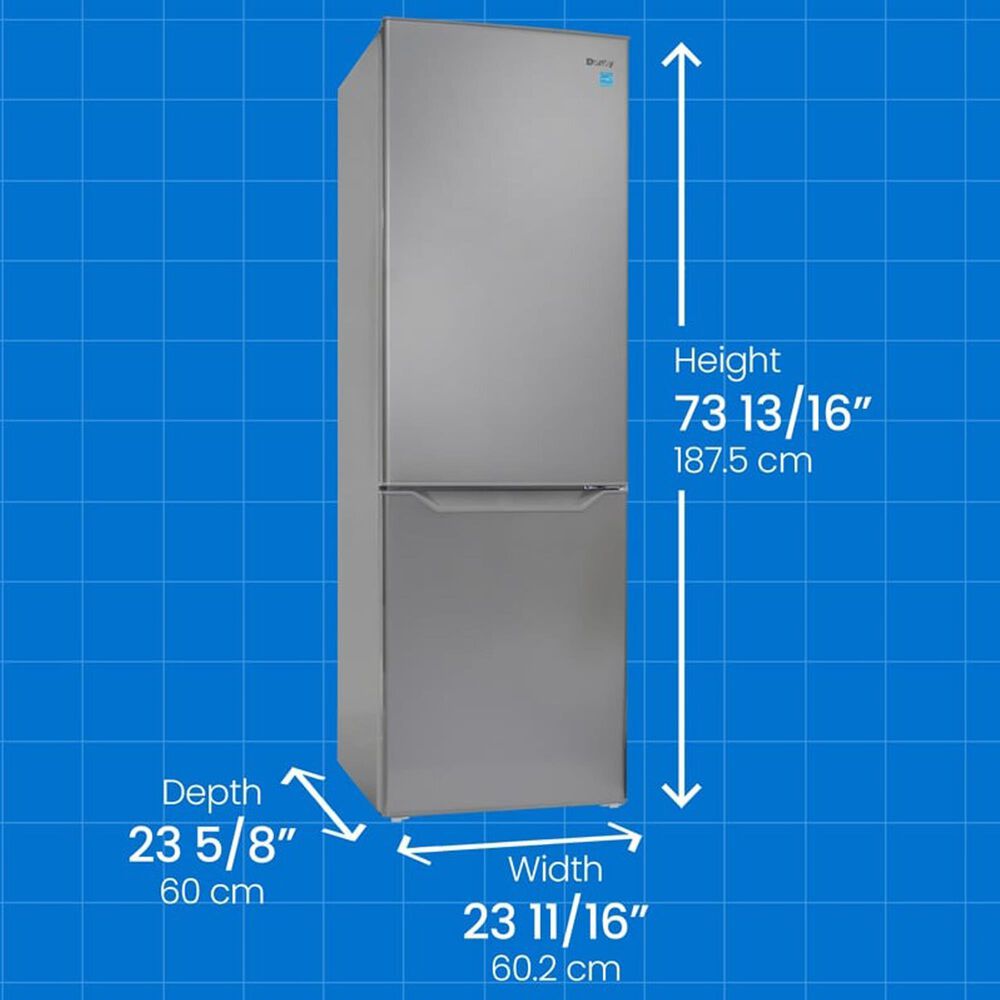 Danby 10.3 Cu. Ft. Apartment Size Bottom Mount Refrigerator in Stainless Steel, , large