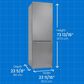 Danby 10.3 Cu. Ft. Apartment Size Bottom Mount Refrigerator in Stainless Steel, , large