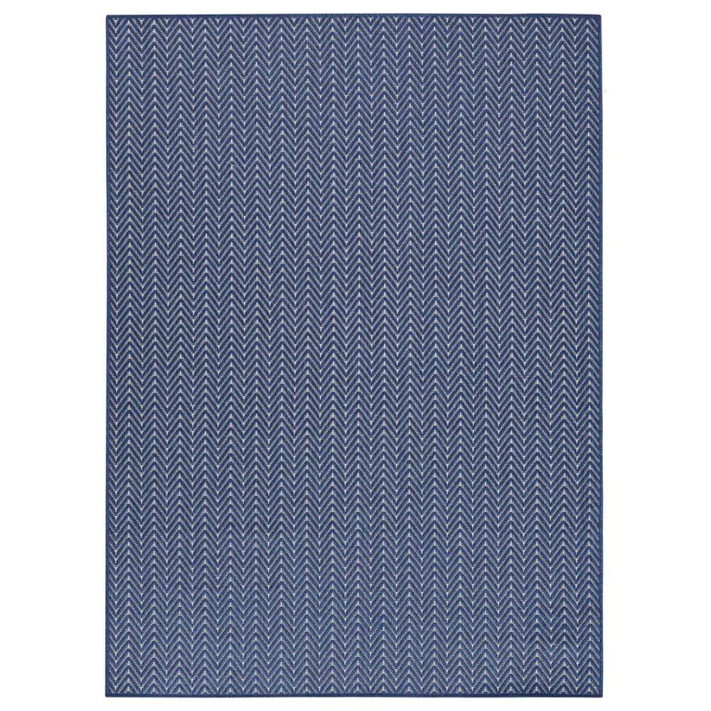 Nourison Horizon HOZ02 Navy 6&#39; x 9&#39; Indoor/Outdoor Area Rug, , large