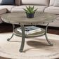 Linon Home Decor Franklin Cocktail Table in Pewter and Grey, , large