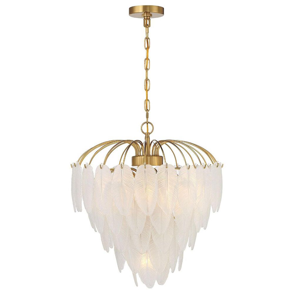 Savoy House Boa 6-Light Chandelier in Warm Brass, , large