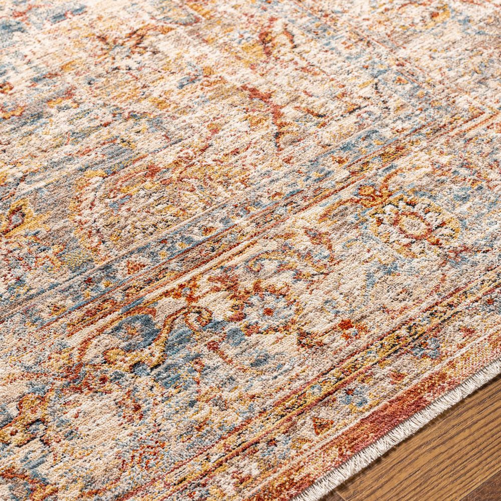 Surya Aspendos 9&#39; x 12&#39;2&quot; Rust, Denim, Ice Blue, Cream, Mustard, Black and Light Gray Area Rug, , large