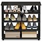 HOMLUX 5-Tier Shoe Rack in Espresso and Black, , large