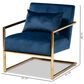 Baxton Studio Mira Arm Chair in Navy Blue, , large