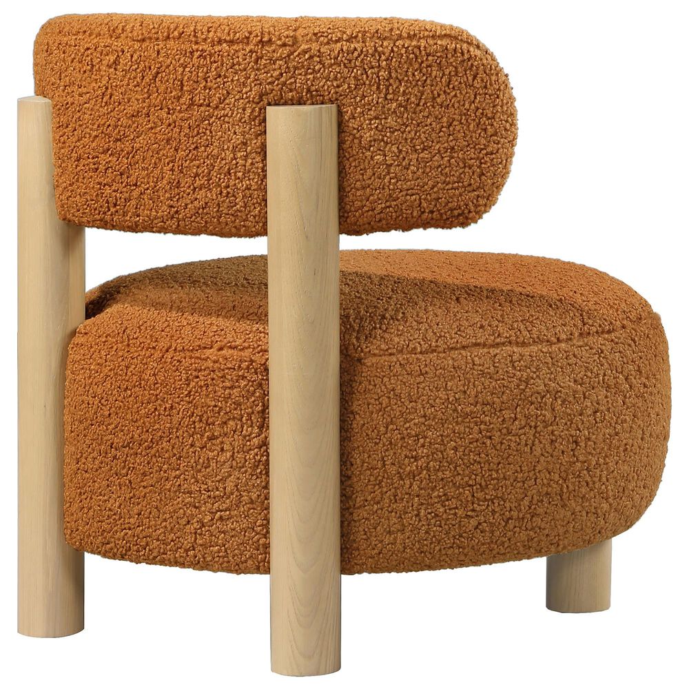 Coaster Zonie Barrel Back Accent Chair in Orange, , large