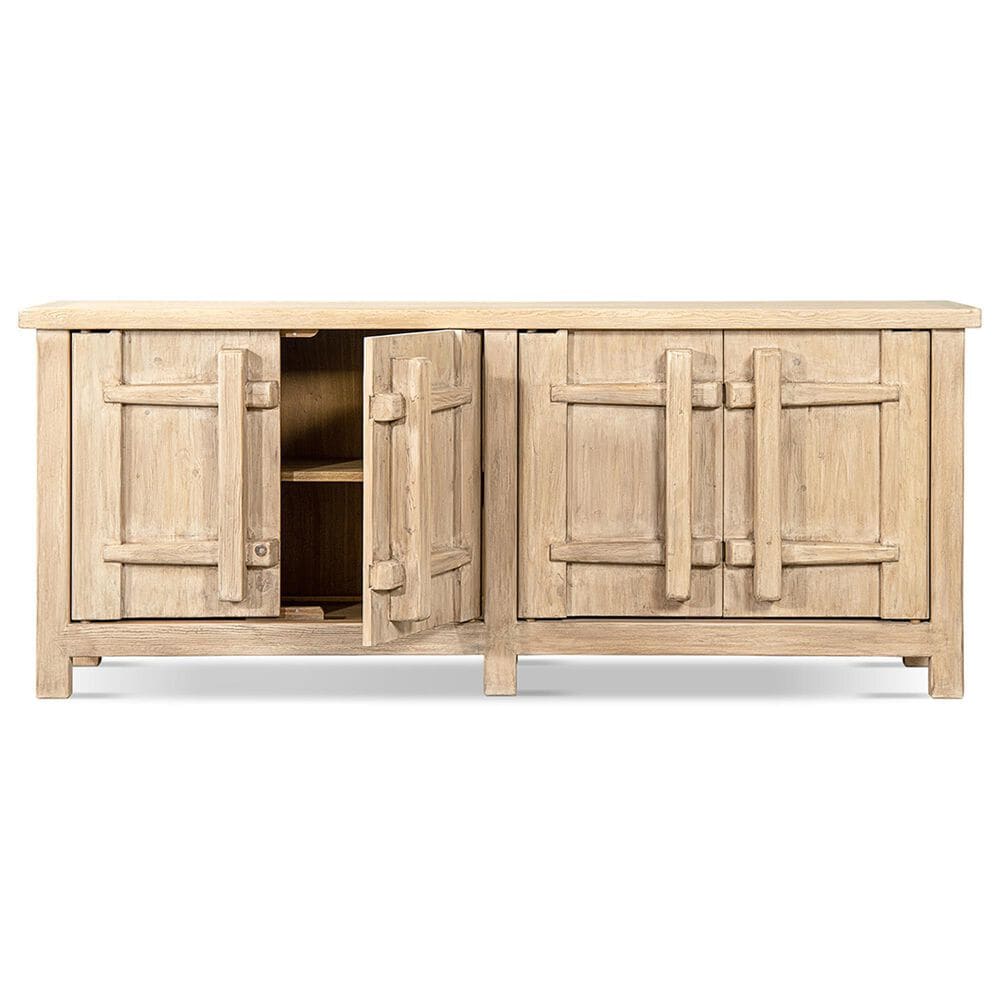Jennifer Taylor Home Rowan 91" 4-Door Sideboard in Heritage Light Natural Brown, , large