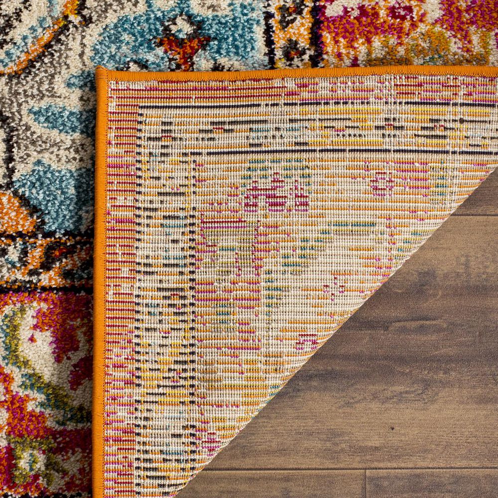 Safavieh Monaco MNC243H-4 4&#39; x 5&#39;7&quot; Orange/Light Blue Area Rug, , large
