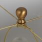 Creative Coop Adeline Stoneware Globe Table Lamp in Cream and Brass, , large