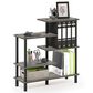 HOMLUX Turn-N-Tube 5-Tier Accent Display Rack in French Oak and Black, , large