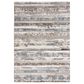 RIZZY Ventura Blue, Brown, Gray, Beige and Ivory 12" x 15" Area Rug, , large