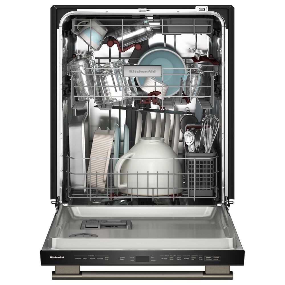KitchenAid 24&quot; Max Jets Third Rack Dishwasher with Advanced ProDry System, Bar Handle and Ultra-bright LED Lighting in Black Ore, , large