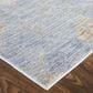 Feizy Laina Abstract 3" x 10" Blue and Beige Runner, , large