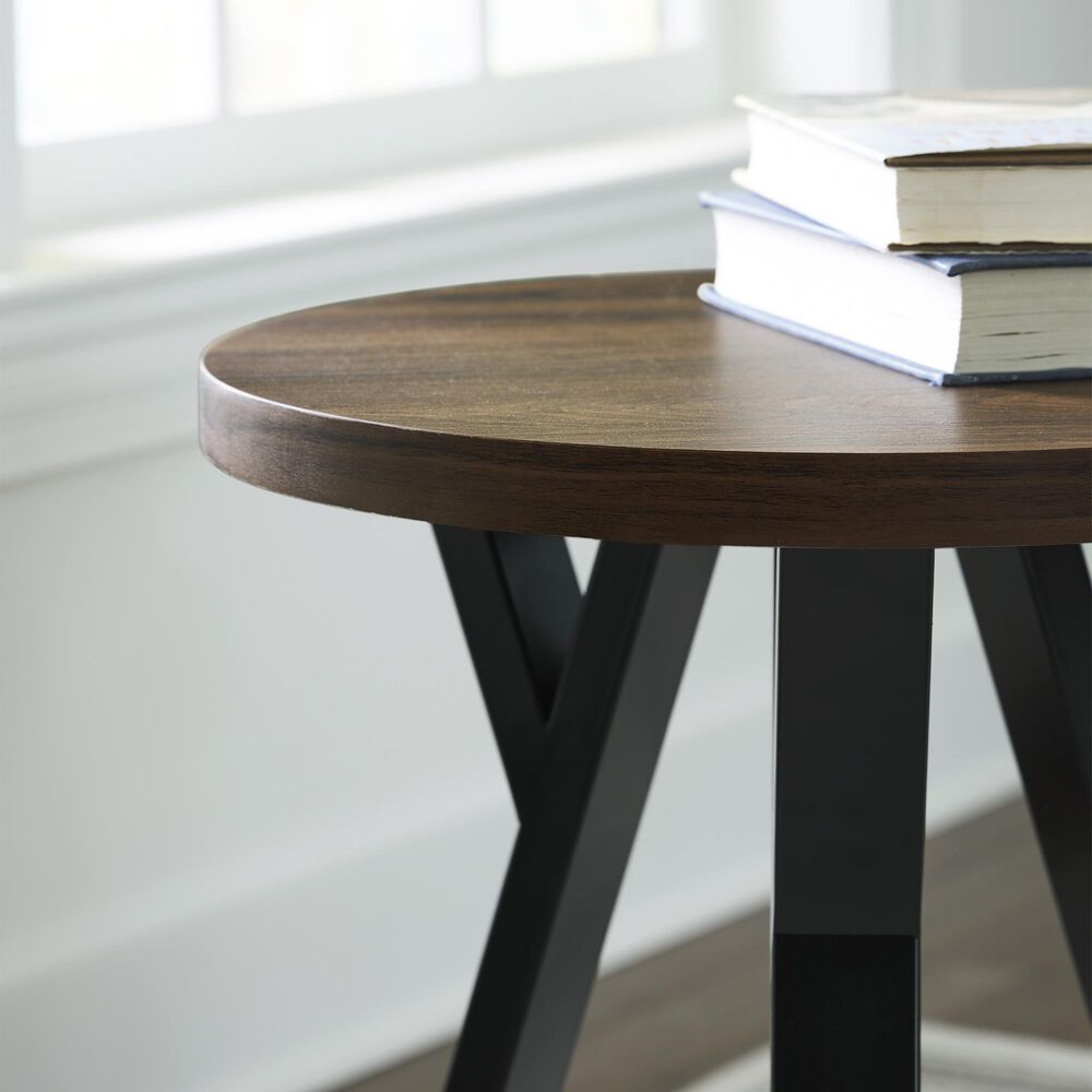 Ashley Elbrynn Occasional Table Set in Brown and Black &#40;Set of 3&#41;, , large