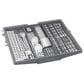 Bosch 500 Series 24" Built-In Pocket Handle Dishwasher with 8 Wash Cycles in White, , large
