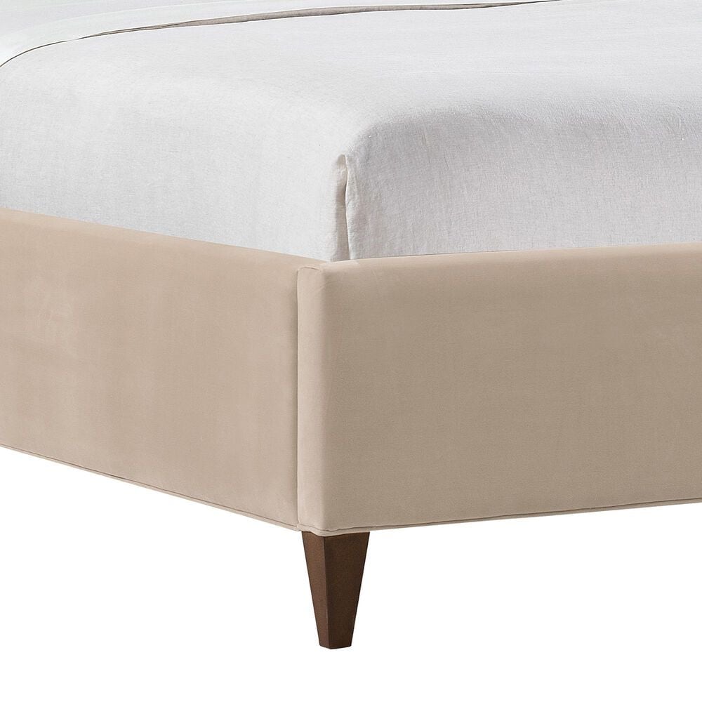 Hooker Furniture Archives King Upholstered Panel Bed in Liber Oat, , large