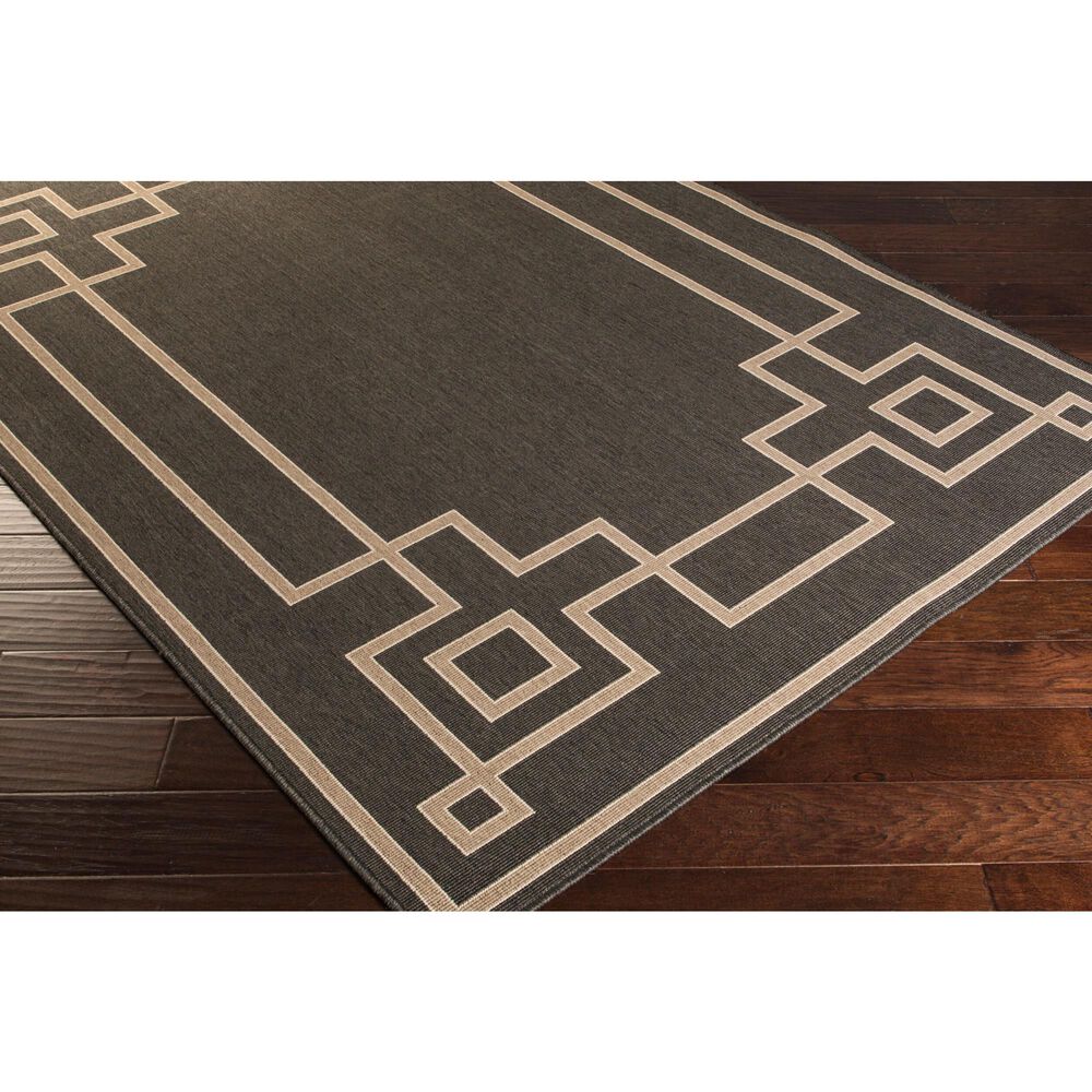 Surya Alfresco 5&#39;11&quot; x 8&#39;10&quot; Black, Brown and Beige Indoor/Outdoor Area Rug, , large