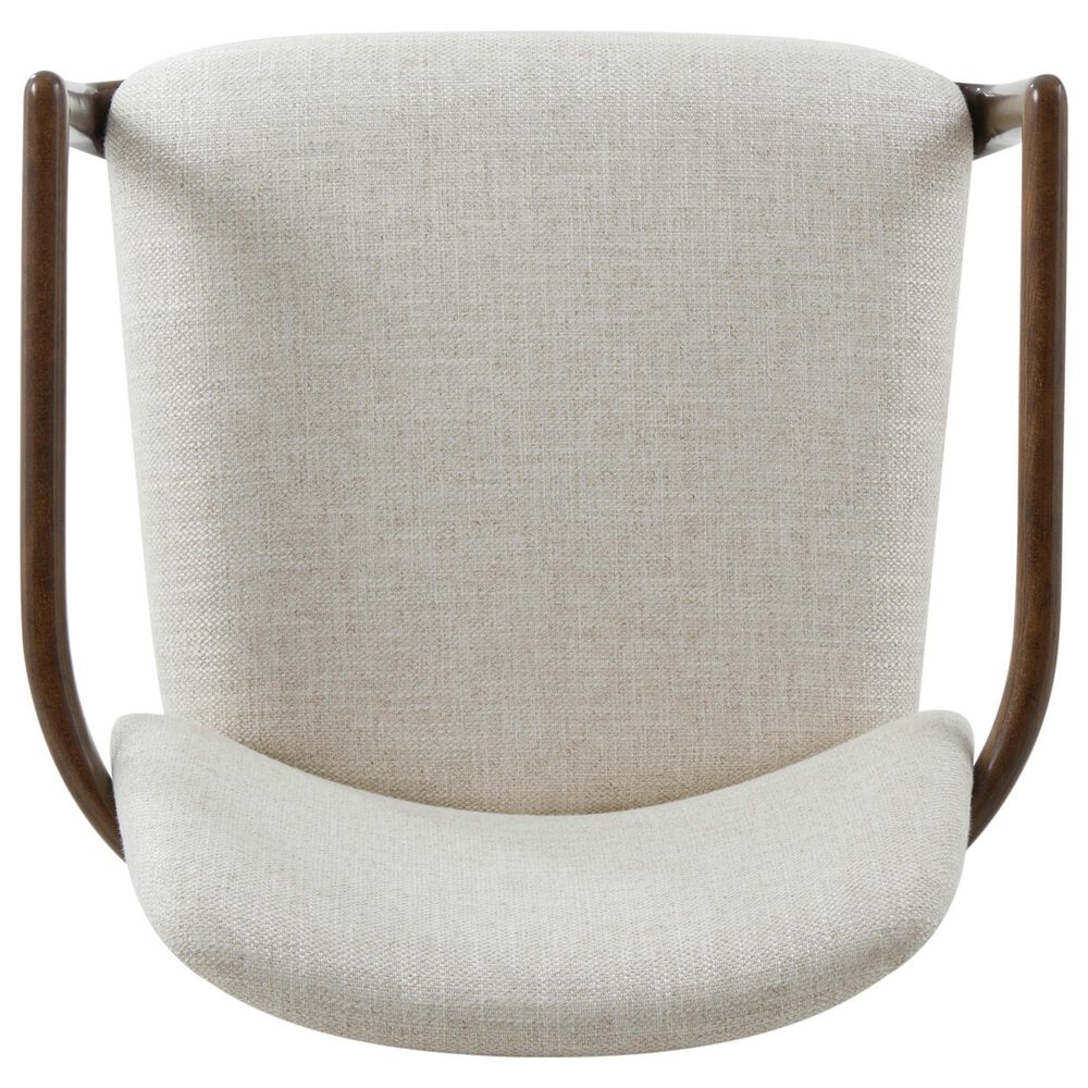 Theodore Alexander Kesden Arm Chair with Halo Upholstered in Pyramid Brown, , large