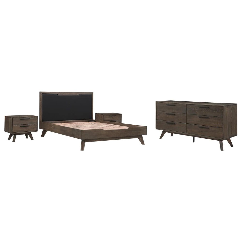 Blue River Astoria 4-Piece Queen Bed Set in Dark Brown, , large