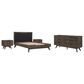 Blue River Astoria 4-Piece Queen Bed Set in Dark Brown, , large