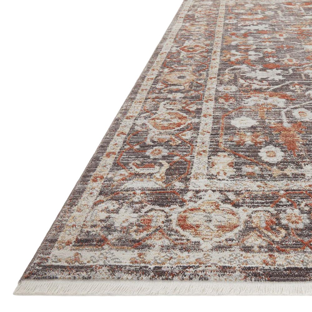 Loloi Bonney 2&#39; x 3&#39; Charcoal and Spice Area Rug, , large