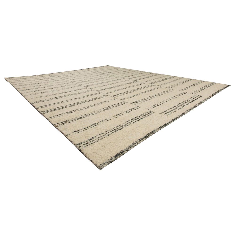 Harounian Rugs Arizona 6&#39; x 9&#39; White and Black Area Rug, , large