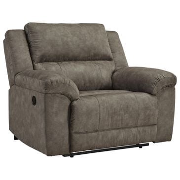Ashley Laresview Manual Zero Wall Wide Seat Recliner in Fossil, , large