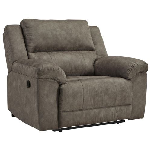 Ashley Laresview Manual Zero Wall Wide Seat Recliner in Fossil