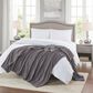 Hampton Park Electric Micro Fleece Heated Full Blanket in Grey, , large