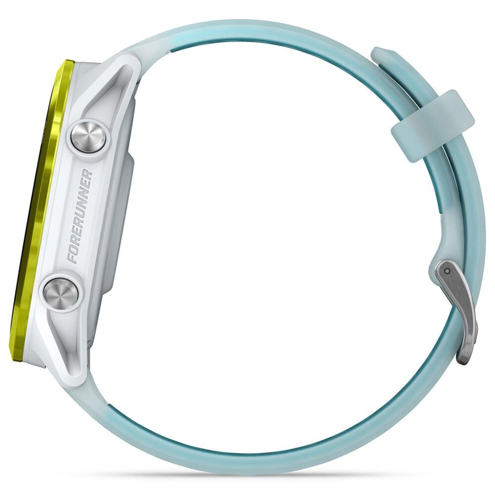 Garmin Forerunner 570 47mm Amp Yellow Aluminum Case with Translucent Whitestone and Turquoise Band, , large
