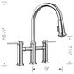 Blanco Empressa Pull-Down Bridge Faucet 1.5 GPM in Chrome, , large