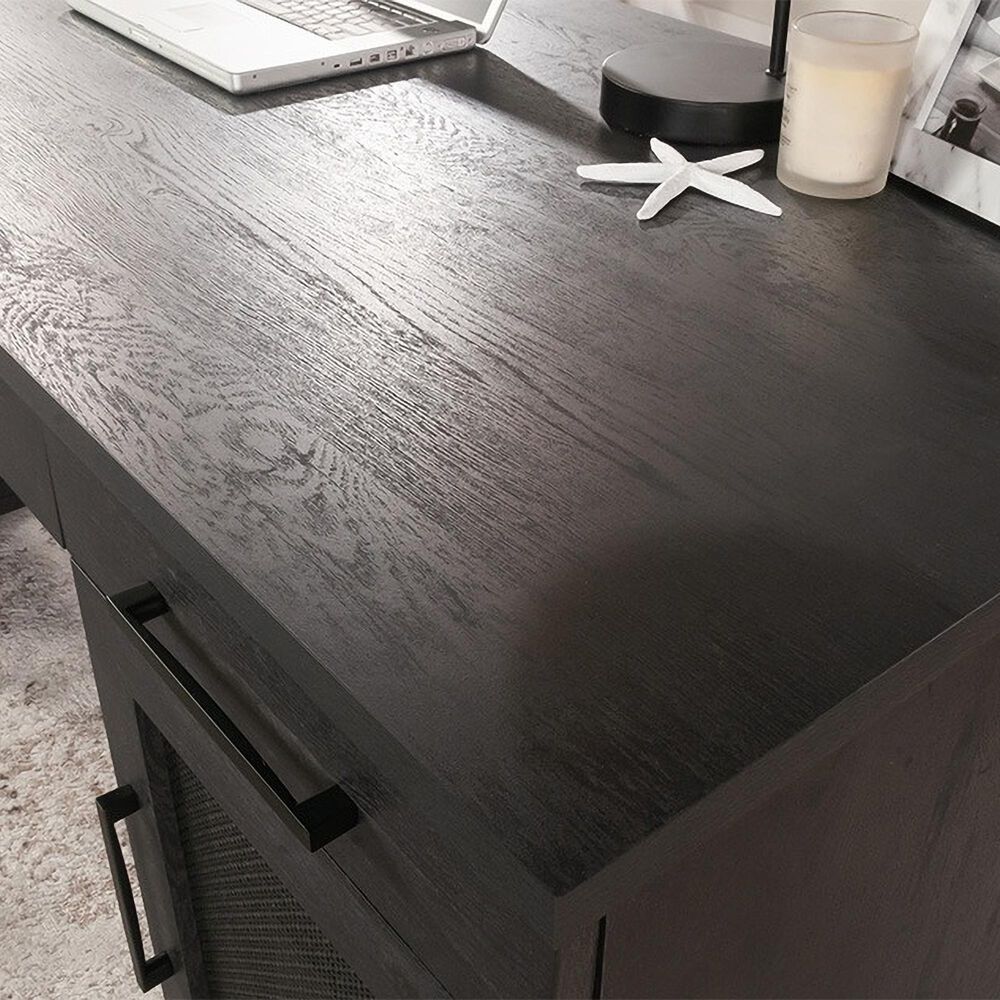 Sauder Tiffin Line Executive Desk in Raven Oak, , large