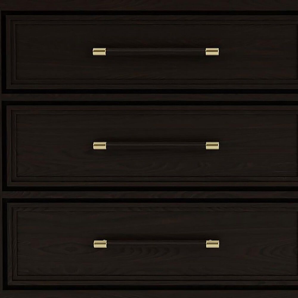Riverside Furniture Lydia 6-Drawer Dresser and Mirror in Dark Cabernet, , large
