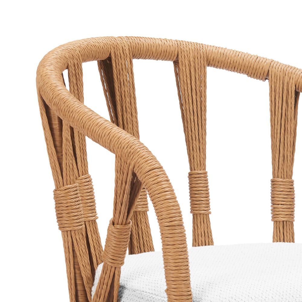 Zuo Modern Safal Swivel Outdoor Dining Chair in Gray, , large