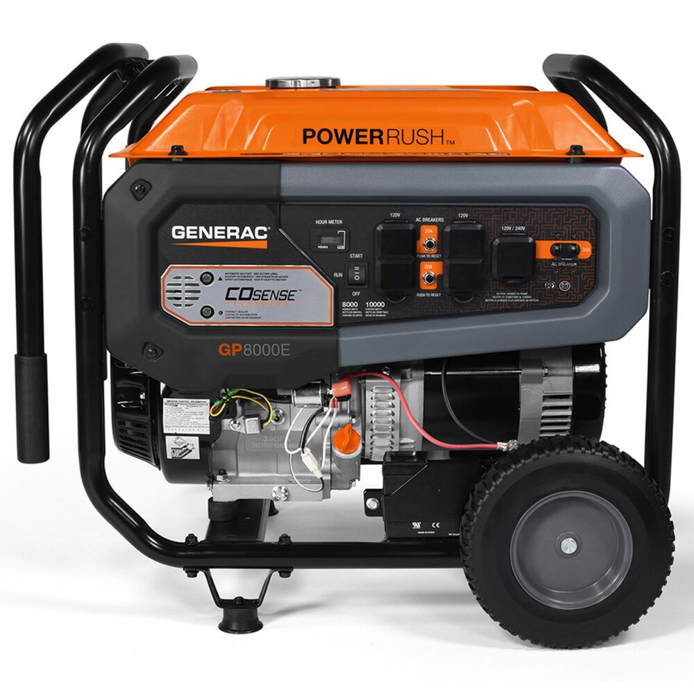 Generac 8000-Watt Portable Generator in Orange, , large