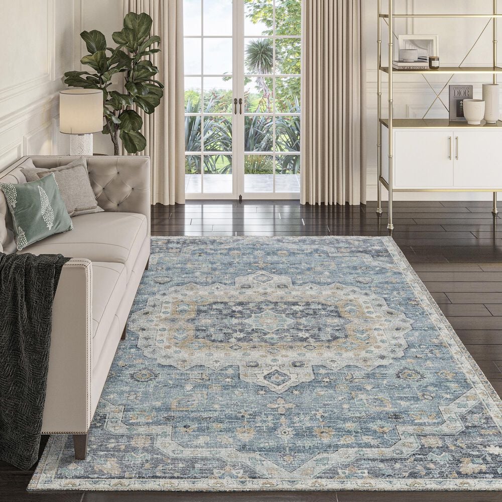 Dalyn Rug Company Tuscany 10&#39; x 14&#39; Blue Indoor/Outdoor Area Rug, , large