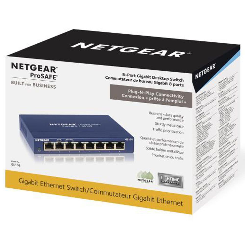 NETGEAR 8-Port Gigabit Ethernet Unmanaged Switch in Blue, , large