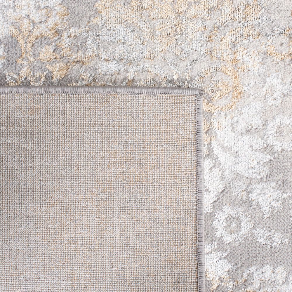 Safavieh Orchard  ORC684 6&#39;7&quot; Square Grey and Gold Area Rug, , large