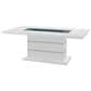 Global Furniture USA Monoco Pedestal Dining Table and 4 Dining Chairs in White, , large
