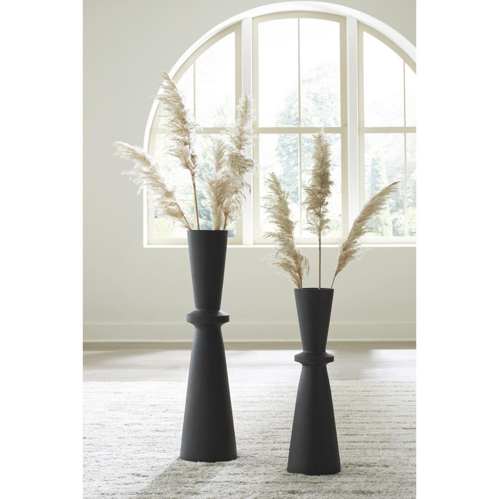 Ashley Collisten 30&quot; Vase in Black, , large