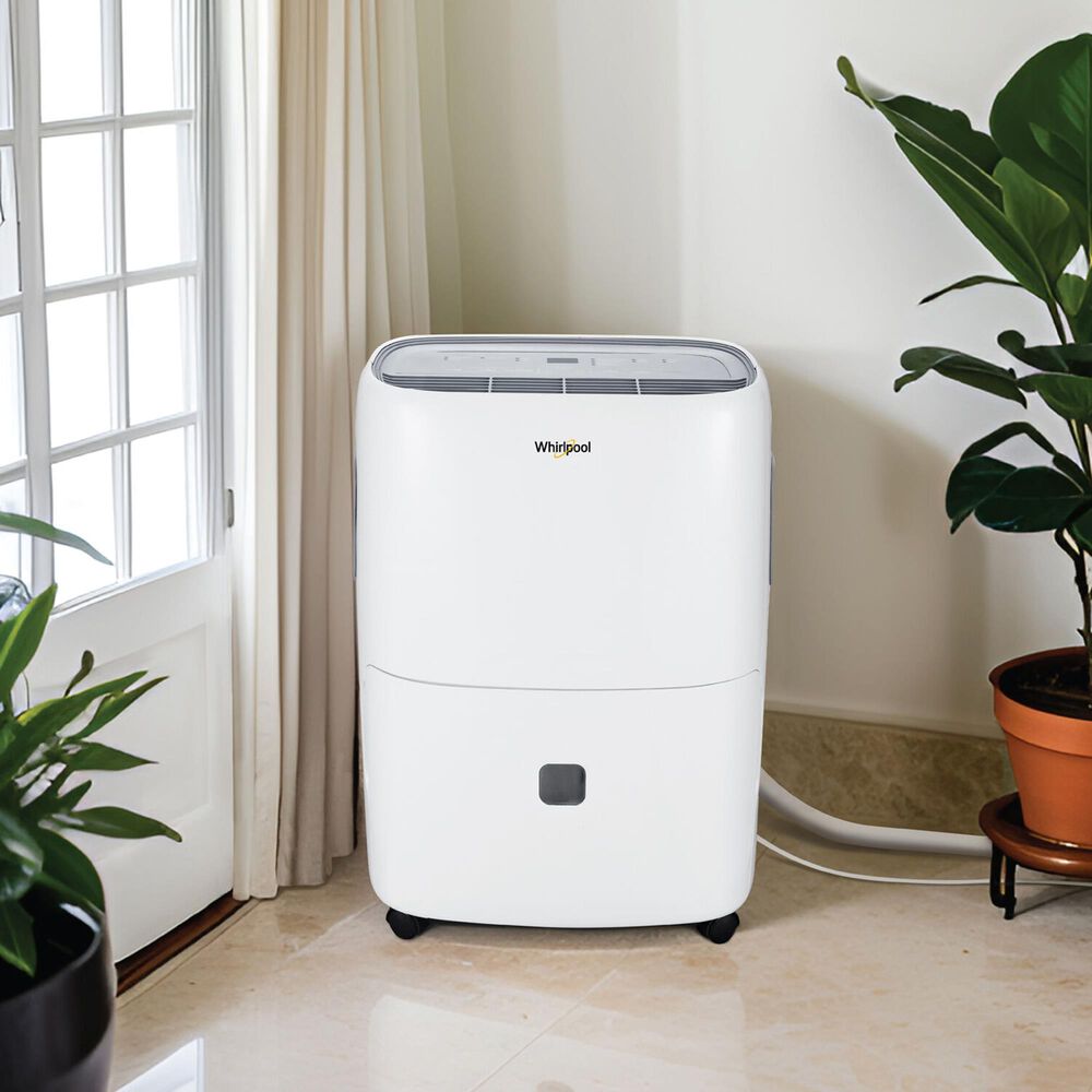 Whirlpool 50-Pint E-Star Dehumidifier in White, , large