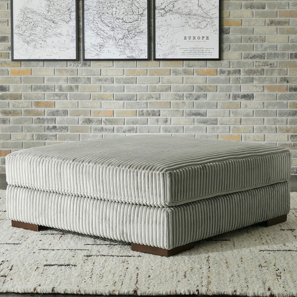 Ashley Lindyn Oversized Accent Ottoman in Fog, , large