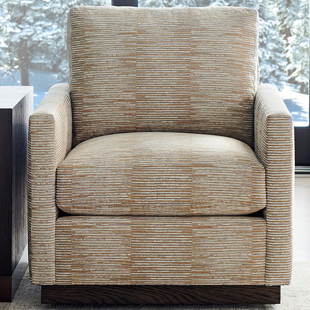Lexington Furniture Meadow View Swivel Chair in Grey Print, , large