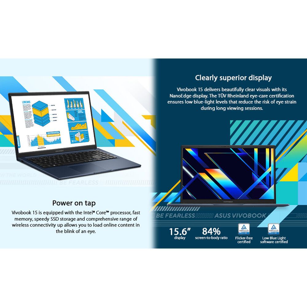 ASUS Vivobook 15 15.6&quot; Laptop | Intel Core i7-1255U - 16BG RAM - 1TB SSD - Intel Iris Xa Graphics in Quiet Blue, , large