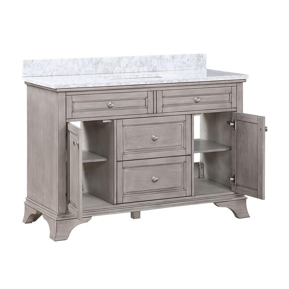 Aurafina Wainwright 48&quot; Vanity with Top and Sink in Old Harbor Gray, , large