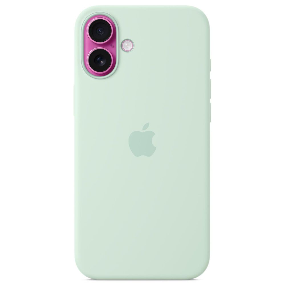 Apple Silicone Case with MagSafe for iPhone 16 Plus in Aquamarine, , large