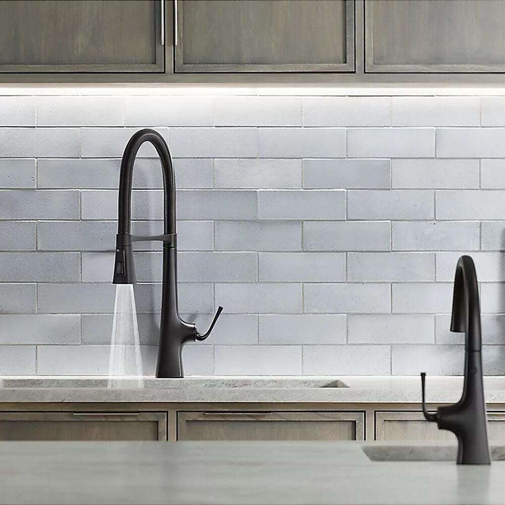 Kohler Graze Pull Down Kitchen Sink Faucet in Matte Black, , large
