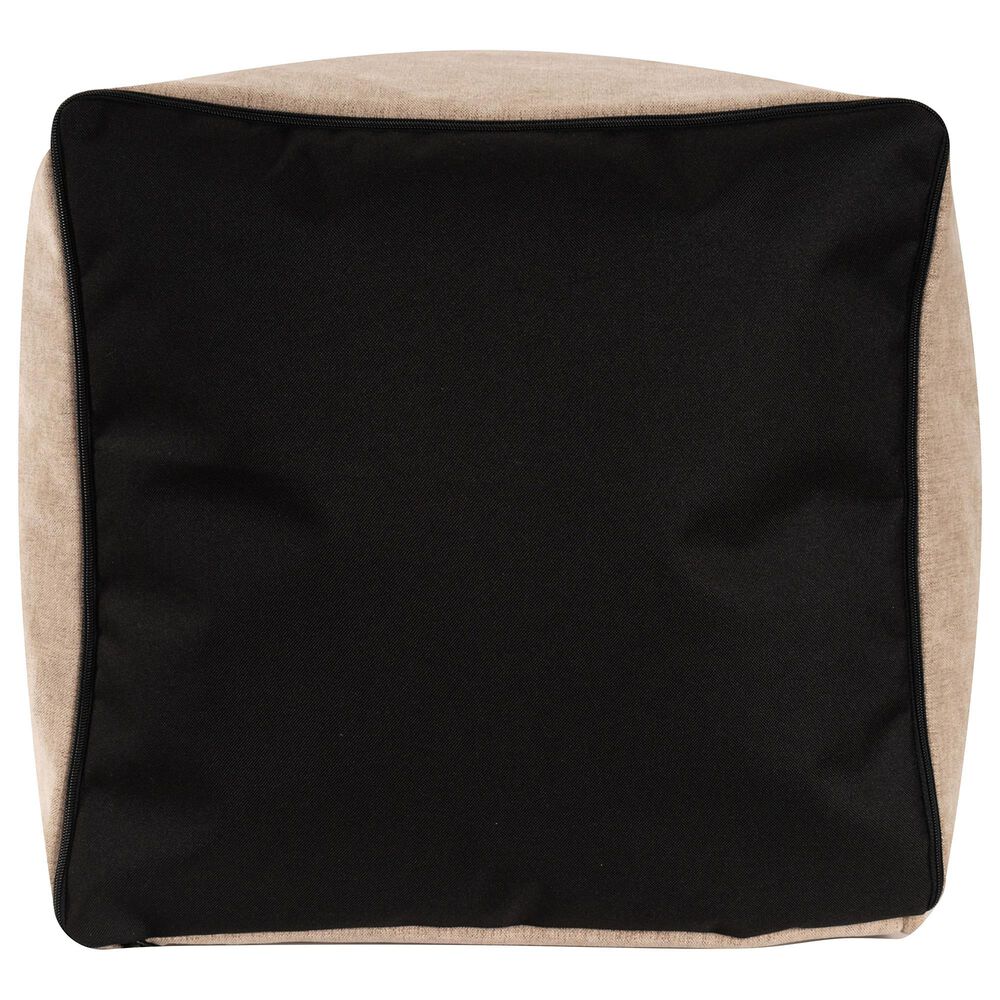 Howard Elliott Komodo Square Pouf in Sand, , large